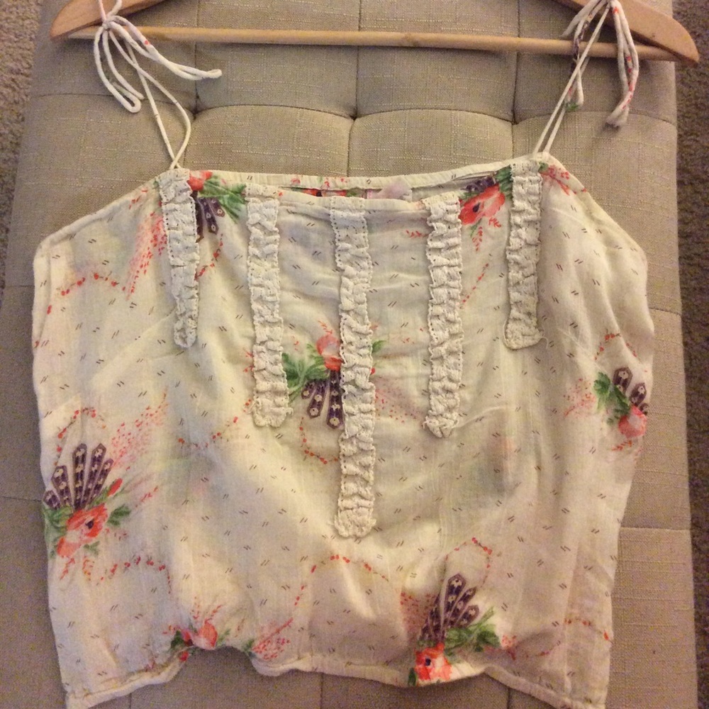 A Lux’s Embroidered Floral Cami Top